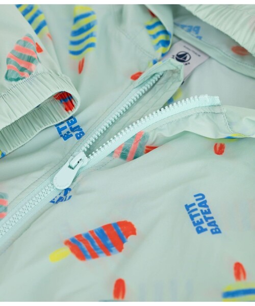 PETIT BATEAU（プチバトー） マウンテンパーカー アウター プリント