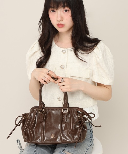 Heather（ヘザー） ボストンバッグ ギャザーボストンBAG 666489