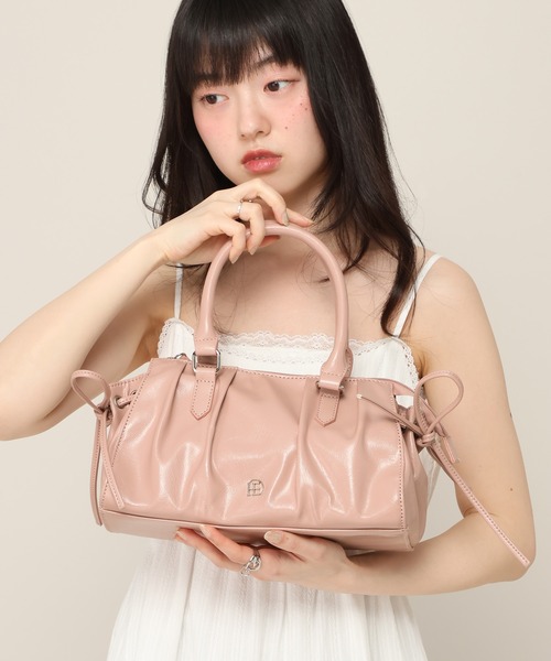 Heather（ヘザー） ボストンバッグ ギャザーボストンBAG 666489