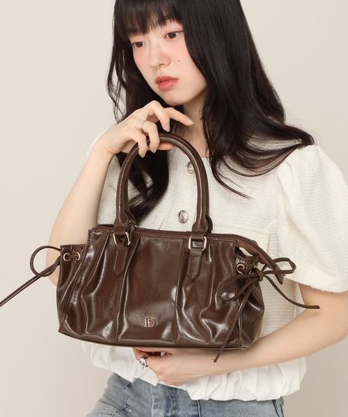 Heather（ヘザー） ボストンバッグ ギャザーボストンBAG 666489