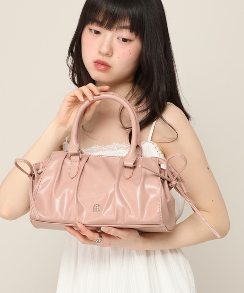Heather（ヘザー） ボストンバッグ ギャザーボストンBAG 666489