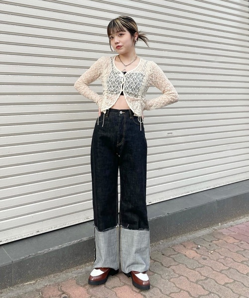 パンツ oriens JOURNAL STANDARD Oriens JOURNAL STANDARD」 デニムパンツ SMALL ブルー系その他