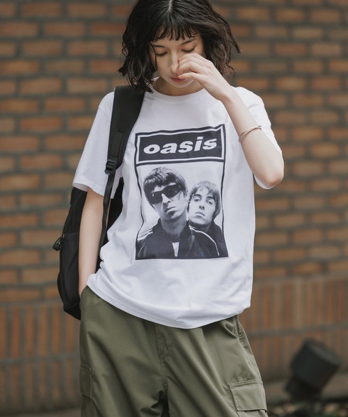 tシャツ Oasis / オアシス プリントデザイン クルーネックTシャツ