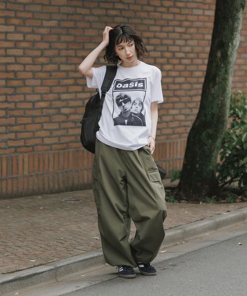 tシャツ Oasis / オアシス プリントデザイン クルーネックTシャツ