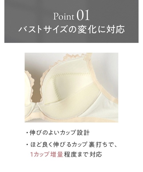 ブラジャー 産前・産後兼用 「AMPHIコラボ」 マタニティブラジャーの画像