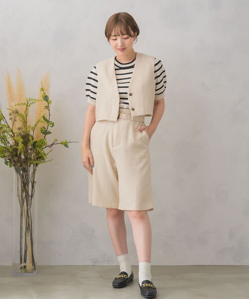 「RETRO GIRL」 ハーフパンツ FREE ダークグレー レディース_画像2