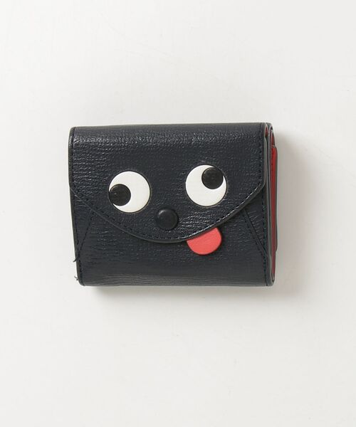 ANNA HINDMARCH 三つ折り財布 ネイビー ウォレット アイズ ANYA HINDMARCH（アニヤ・ハインドマーチ） 財布 - ネイビー