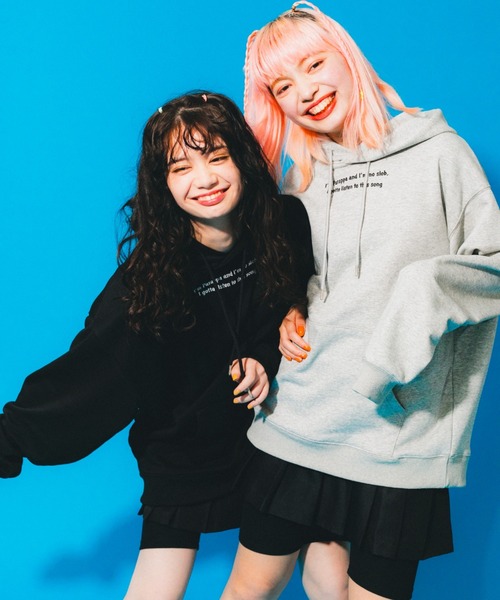 「L.H.P」 プルオーバーパーカー LARGE オレンジ レディース_画像6