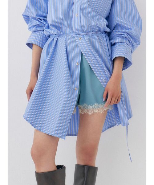 Ungrid（アングリッド） パンツ レースデザインサテンショートパンツ