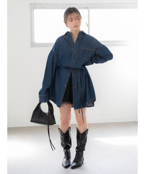 Ungrid（アングリッド） パンツ レースデザインサテンショートパンツ