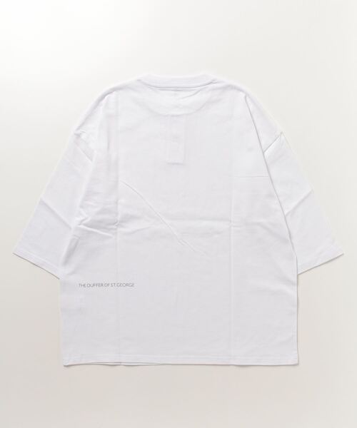 「The DUFFER of ST.GEORGE」 7分袖Tシャツ LARGE ブラック メンズ_画像2