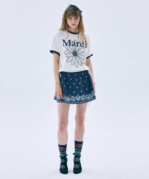 Mardi Mercredi（マルディメクルディ） スカート FLARE MINI SKIRT