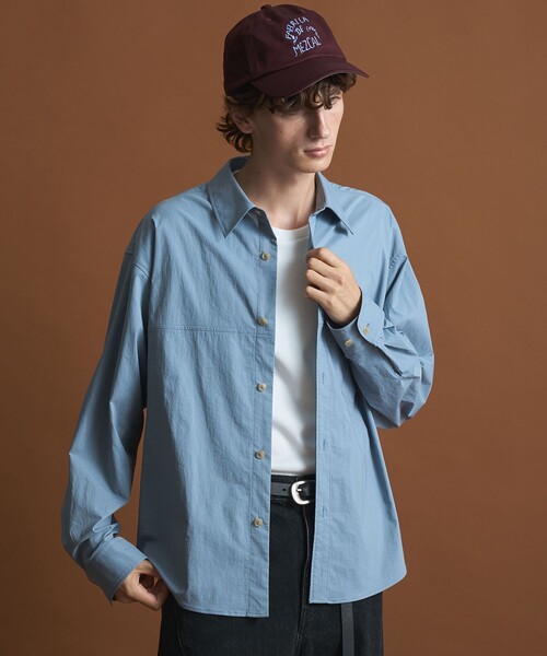 PUBLIC TOKYO シャツ PUBLIC TOKYO（パブリックトウキョウ） 長袖シャツ 1 サックスブルー