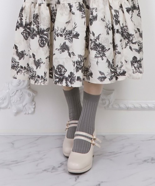 「byあしながおじさん」 パンプス 23.5cm クリアブラック レディース_画像2