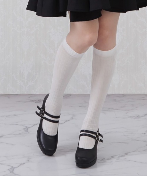 「byあしながおじさん」 パンプス 23.5cm クリアブラック レディース_画像4