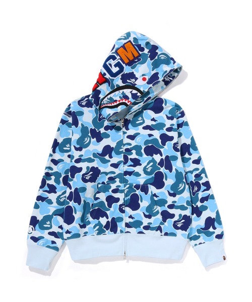 A BATHING APE（アベイシングエイプ） パーカー ABC CAMO SHARK FULL