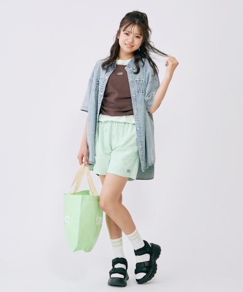 「LOVETOXIC」 「ltxc」「KIDS」半袖シャツ - グレー キッズ_画像5
