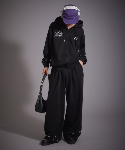 「Perushu」 スウェットパンツ LARGE 杢グレー メンズ_画像7