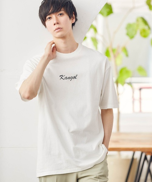 KANGOL（カンゴール） tシャツ WEB限定 MONO-MART×KANGOL 別注ロゴ刺繍