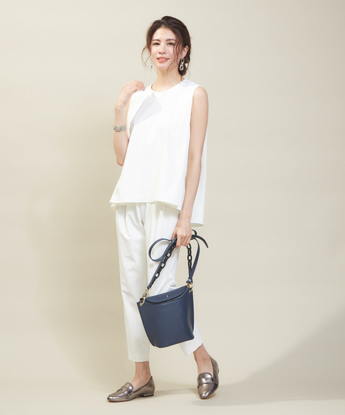 qualite - 専用　qualite カリテ　2wayストレッチアシメホワイト&amp;ブラックブラウス 2WAYストレッチブラウス｜qualite / カリテ