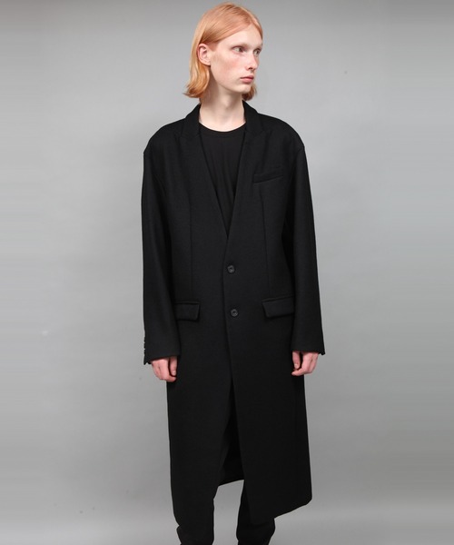 ジャケット ノーカラージャケット LAPEL HOLDING COAT メンズの画像