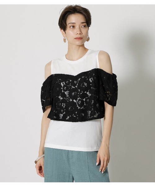 ●GREEN BUTTER●Lace Clear ノースリーブトップス★日本未入荷 トップス | レディースファッション通販clear(クリア)