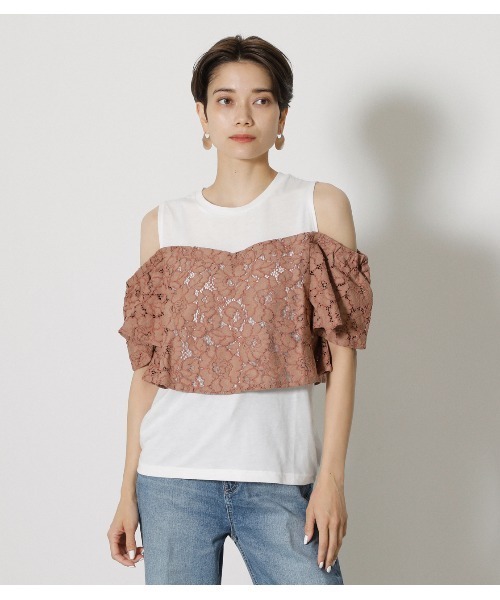 ●GREEN BUTTER●Lace Clear ノースリーブトップス★日本未入荷 clear｜ミラノリブノースリニットトップス | Rakuten Fashion