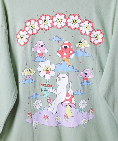 tシャツ 「T9」「RIPNDIP/リップンディップ」PLANT BASED LOGO L/S TEE プラント ベース ロゴ ロングスリーブ Tシャ RIPNDIP tシャツ 「T9」「RIPNDIP/リップンディップ」PLANT