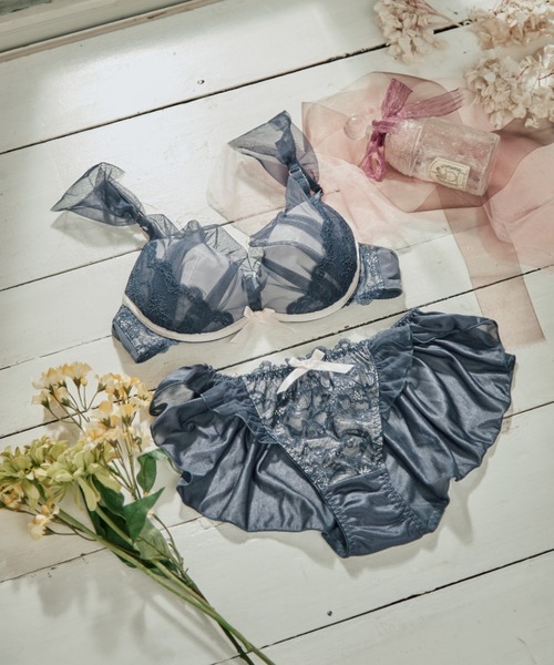 Thistle & Spire ブラジャー ショーツ 上下セット ドラゴン northerly ブラジャー ショーツセット ガーデンレースサテン