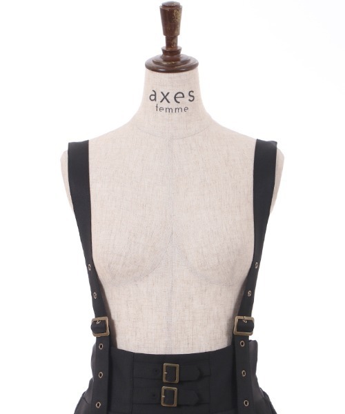 超美品✨サーキュラススカートベルト付き axes femme スカート ベルト風サス付スカート レディース