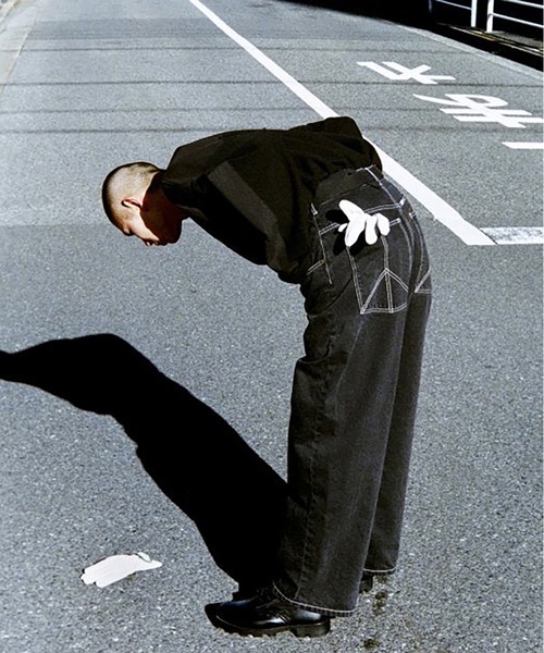 PEACE DENIM（ピースデニム） ワイドパンツ ジーンズ BOB USED メンズ