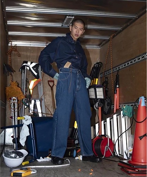 PEACE DENIM（ピースデニム） ワイドパンツ ジーンズ BOB USED メンズ