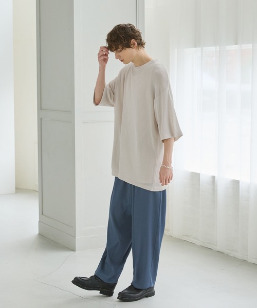 CTHY セーター ニット ショートスリーブサマーニット メンズ