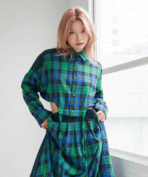 VeLV ブラウス シャツ CROPPED SHIRT クロップドシャツ レディース