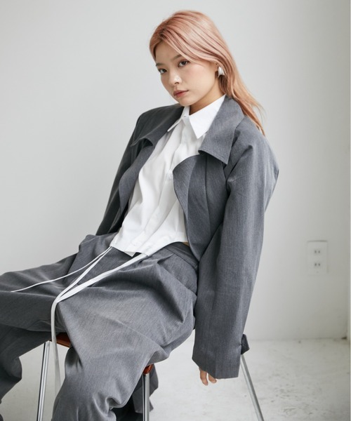 VeLV ブラウス シャツ CROPPED SHIRT クロップドシャツ レディース