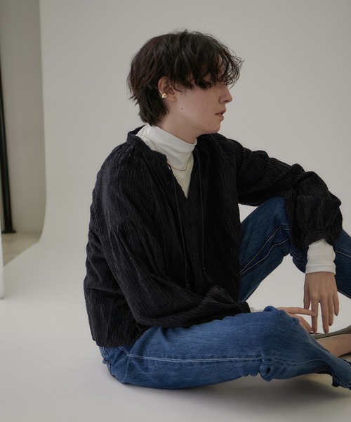 LOEWE ストライプ 半袖ブラウス シルク LOEWE ストライプ 半袖ブラウス シルク
