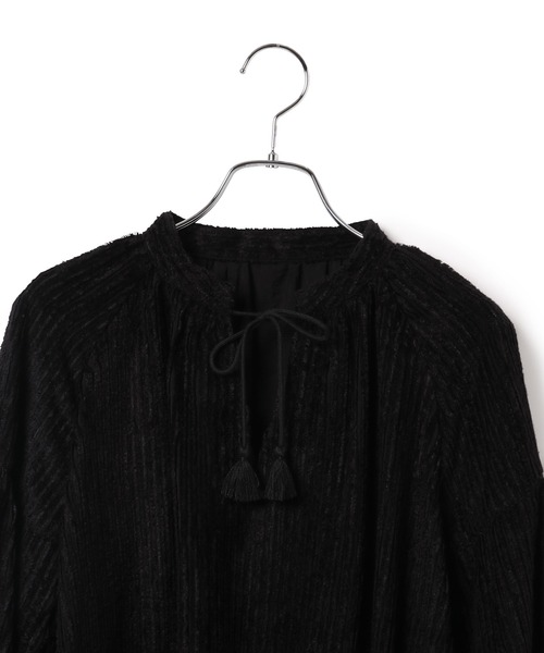 SALON adam et rope' ブラウス シャツ 「WEB限定」ジャガード