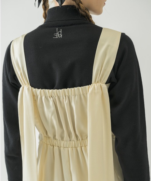 ジャンパースカート satin ribbon onepiece/サテンリボンキャミ