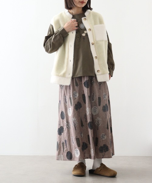 ブラウス シャツ EMAGO カップとトリ刺繍ブラウス レディース Emago ブラウス シャツ EMAGO カップとトリ刺繍ブラウス