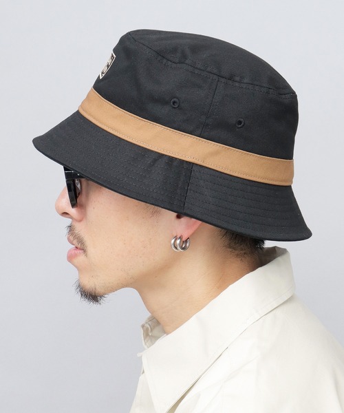 A.M.S. 帽子 ハット ロゴ刺繍 バイカラーデザイン バケットハット