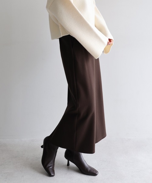 evernavy スカート 「新色・新サイズ追加」ポンチタイトスカート