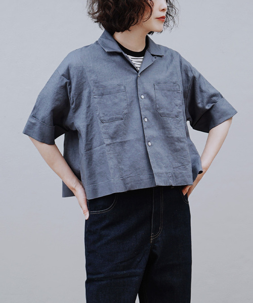 apartment department（アパートメントデパートメント） リネンシャツ