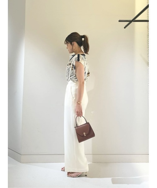 【LOULOU WILLOUGHBY】トリアセダブルクロスサス付きパンツ LOULOU WILLOUGHBY（ルルウィルビー） パンツ 「LOULOU WILLOUGHBY