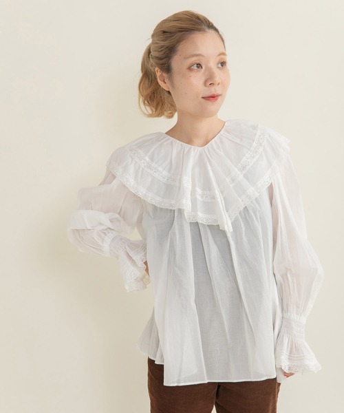 最終値下げ　Dot＆Stripes CHILD WOMAN ブラウス Dot＆Stripes CHILD WOMAN（ドット＆ストライプス チャイルドウーマン