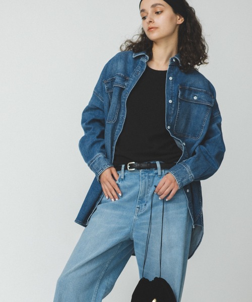シャツ ブラウス Healthy DENIM/Almond デニムシャツ レディース 