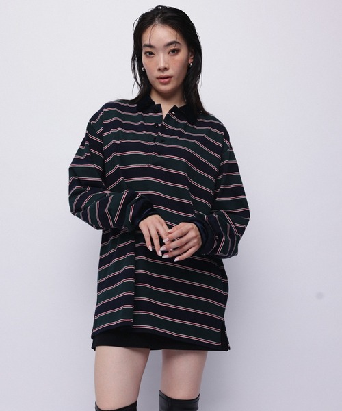 ポロシャツ ポロ Over boarder polo(オーバーボーダーポロ) レディース メンズ