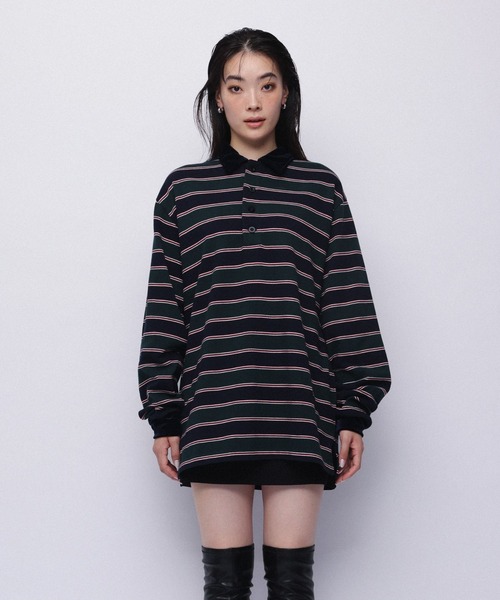 YOOU ポロシャツ ポロ Over boarder polo(オーバーボーダーポロ