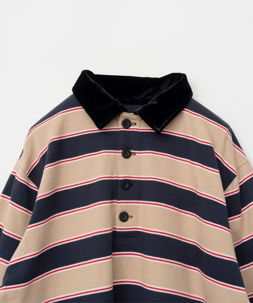 美品☆YOOU Over boarder polo(オーバーボーダーポロ) YOOU ポロシャツ ポロ Over boarder polo(オーバーボーダーポロ