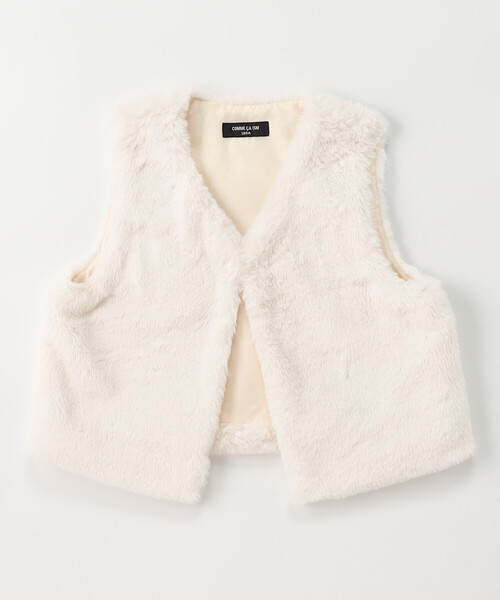COMME CA ISM（コムサイズム） ベスト フェイクファー ベスト キッズ