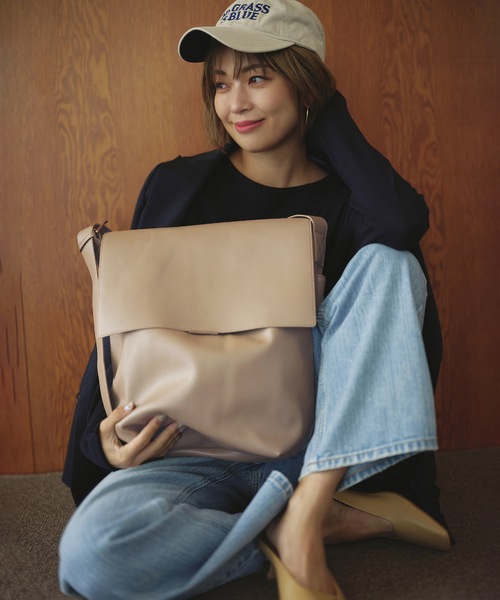 s.oyamada*SLOBE フェイクレザーBAG グリーン WEB限定/追加3》s.oyamada*SLOBE フェイクレザーBAG(507557626